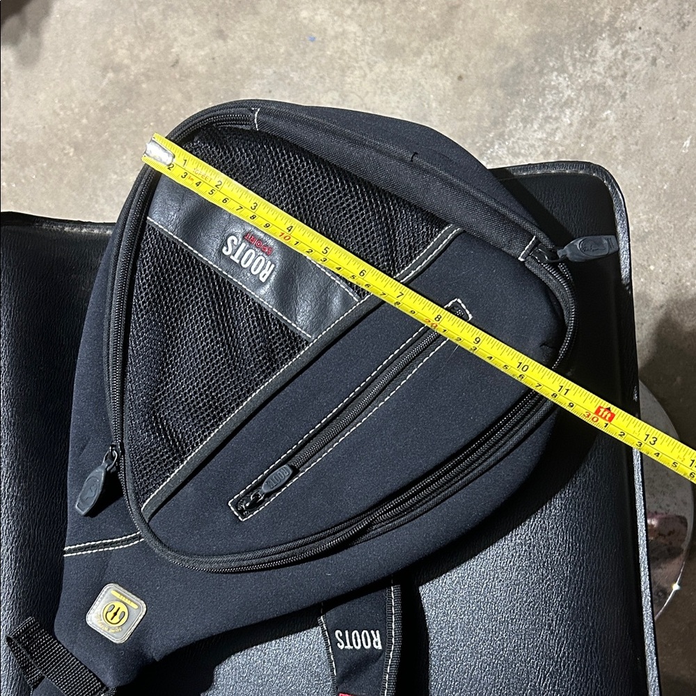 Roots Black Triangular Backpack - image 6